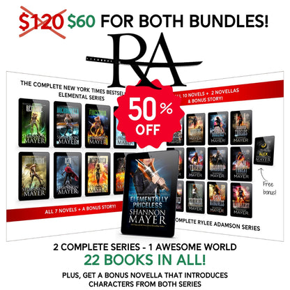 22 Book Mega Bundle - The Rylee Adamson Series & The Elemental Series